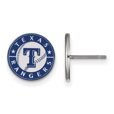 Texas Rangers Small Enamel Disc Earring Sterling Silver SS020RAN, MPN: SS020RAN, 886774628967