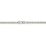 28 Inch 2.5mm Box Chain Sterling Silver QBX050-28, MPN: QBX050-28, 886774037585