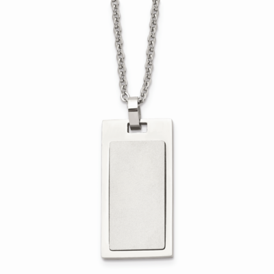 Necklace Stainless Steel Brushed and Polished SRN1588-22 by Chisel, MPN: SRN1588-22, 886774673271