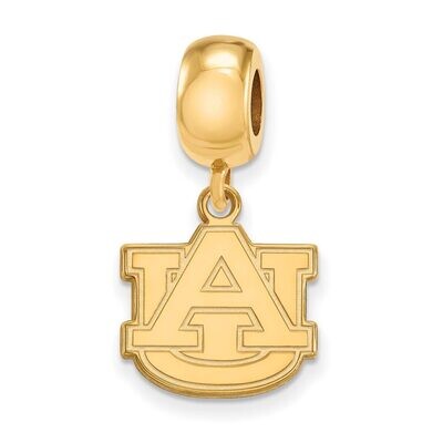 Auburn University Bead Charm Small Dangle Gold-plated Silver GP036AU, MPN: GP036AU, 886774937960