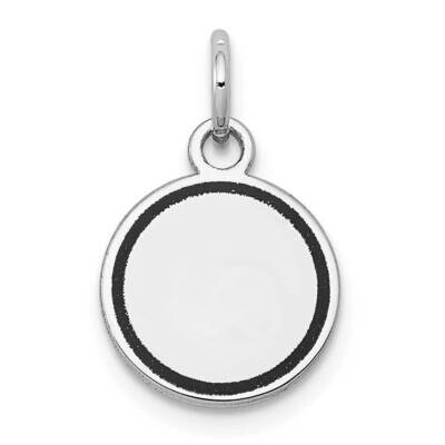 Enamel .027 Gauge Circular Engravable Disc Charm 14k White Gold XWM608/27, MPN: XWM608/27, 88395783…