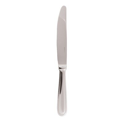 Sambonet perles table knife hollow handle 9 5/8 inch - silverplated on 18/10 stainless steel, MPN: …
