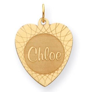 Heart Disc Nameplate 14k Gold XNA105Y, MPN: XNA105Y, 883957970592