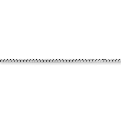 20 Inch 1.5mm 8 Sided Diamond Cut Box Chain Sterling Silver QBR028-20, MPN: QBR028-20, 886774413112