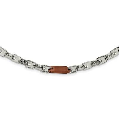 Brown IP-plated 24 Inch Necklace Stainless Steel SRN352-24 by Chisel, MPN: SRN352-24, 883957750750