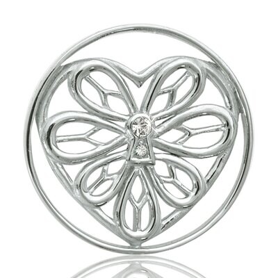Nikki Lissoni Peaceful Heart Silver Plated 33mm Coin C1006SM, MPN: C1006SM, 8718627460207