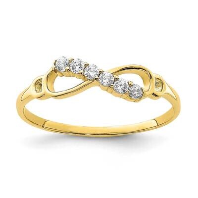 Infinity Ring 10k Gold CZ Diamond 10C1413, MPN: 10C1413, 883957927510