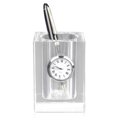 Badash Crystal Pencilholder Clock GM8656, MPN: GM8656, 769076014266