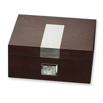 Espresso Wood (Holds 50) Cedar Lined Cigar Humidor GM114, MPN: GM114, 797140584124
