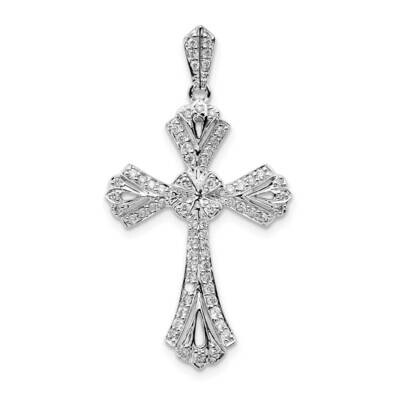 1/3Ct. Diamond Fancy Cross Pendant 14k White Gold PM5124-033-WA, MPN: PM5124-033-WA, 191101545283