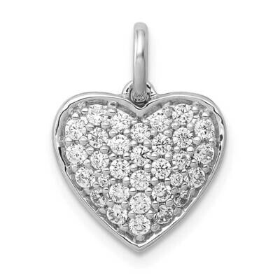 5/8Ct. Diamond Heart Pendant 14k White Gold PM4877-062-WA, MPN: PM4877-062-WA, 883957512280
