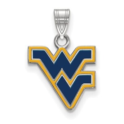 West Virginia University Small Enamel Pendant Sterling Silver SS031WVU, MPN: SS031WVU, 886774722078