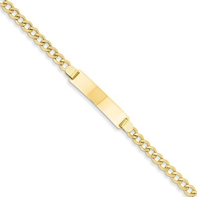 Curb Link 6.75mm Id Bracelet 7 Inch 14k Gold DCID110-7, MPN: DCID110-7, 886774989600