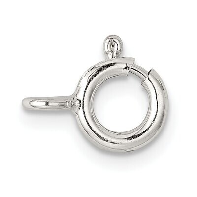 7.0mm Spring Ring with Closed Ring Clasp Sterling Silver SS3429, MPN: SS3429,