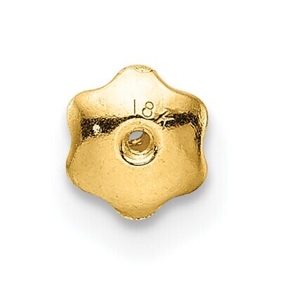 2 Hole Threaded Earring Back Setting 18k Yellow Gold 8Y2681, MPN: 8Y2681,