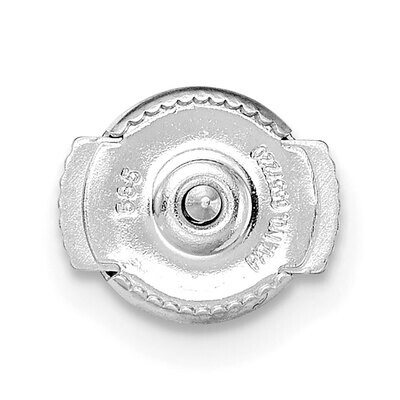 Large Guardian Straight Trigger with Post Earring Mounting 14k White Gold WG2840, MPN: WG2840,