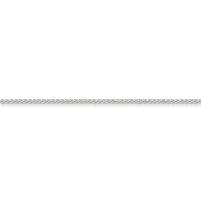 1.8mm Flat Wheat Chain 20 Inch 14k White Gold WFW050-20, MPN: WFW050-20, 886774433523