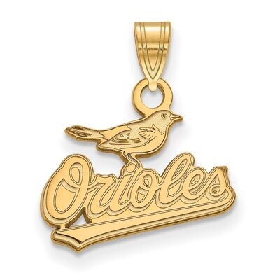 Baltimore Orioles Small Pendant Gold-plated Silver GP002ORI, MPN: GP002ORI, 886774893167