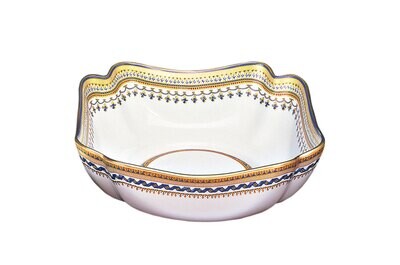 Mottahedeh Chinoise Blue Large Square Bowl S1529, MPN: S1529,
