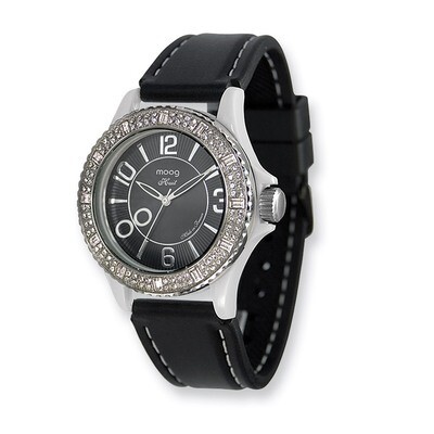 Moog Huit Black Dial Black Silicon Strap Watch - Fashionista, MPN: XWA4182,
