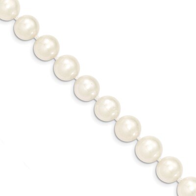 24 Inch 10-11mm White Near Round Fresh Water Cultured Pearl Necklace 14k Gold WPN100-24, MPN: WPN10…
