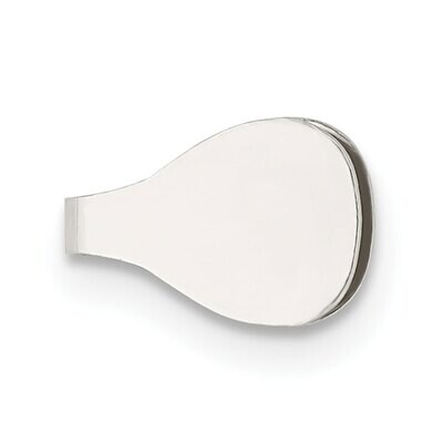 8.9 x 6mm Flat Solder Flush Endcap Sterling Silver SS3646, MPN: SS3646,
