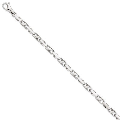 5.75mm Fancy Link Chain 22 Inch 14k White Gold WLK316-22, MPN: WLK316-22, 191101655487