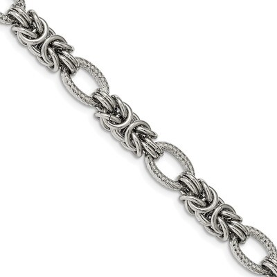8 Inch with 1 Inch Extender Bracelet Stainless Steel Polished SRB2222-8 by Chisel, MPN: SRB2222-8, …