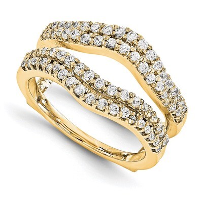 Engagement Ring Guard Wrap 14k Yellow Gold Diamond Guard YM919-1AA, MPN: YM919,