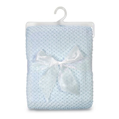 Blue Bumpy Corn Fleece Baby Blanket GM15945, MPN: GM15945, 737505046133