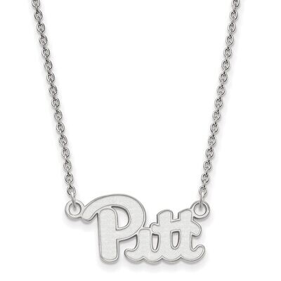 University of Pittsburgh Small Pendant with Chain Necklace Sterling Silver SS009UPI-18, MPN: SS009U…