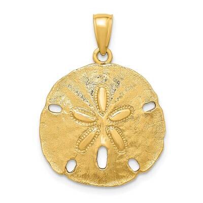 Sand Dollar Charm 14k Gold Polished K7637, MPN: K7637, 637218011858