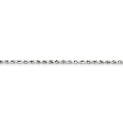2.5mm Diamond-cut Rope Chain 20 Inch 14k White Gold 018W-20, MPN: 018W-20, 886774394695