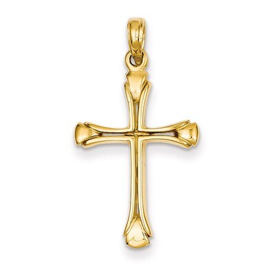 Cross with Triangle Tips Pendant 14k Gold C4242, MPN: C4242, 637218135516