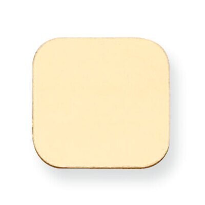 Rectangle with Rounded Edge Stamping 14k Yellow Gold YG1158, MPN: YG1158,