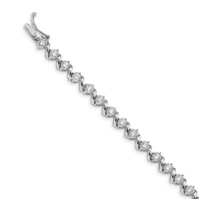 Bracelet 14k White Gold Diamond BM4641-200-WA, MPN: BM4641-200-WA, 883957424606