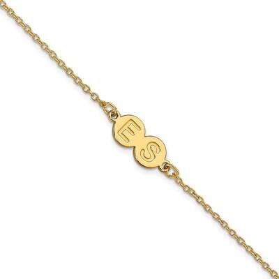 2 Letter Bubble Bracelet Sterling Silver Gold-plated XNA1315GP, MPN: XNA1315GP,