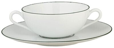 Raynaud Monceau Couleurs Empirte Green Cream Soup Saucer, MPN: 0367-37-359019, 3660006659342