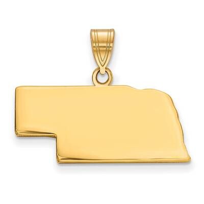 Ne State Pendant Bail Only 14k Gold XNA707Y-NE, MPN: XNA707Y-NE, 886774754116