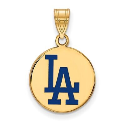 Los Angeles Dodgers Medium Enamel Disc Pendant Gold-plated Silver GP016DOD, MPN: GP016DOD, 88677491…