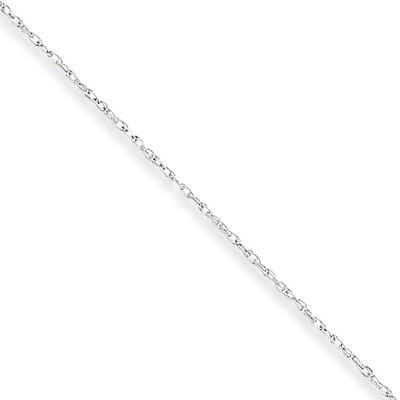 0.8mm Polished Lite Baby Rope Chain 14 Inch 10k White Gold 10WPE3-14, MPN: 10WPE3-14, 886774994420