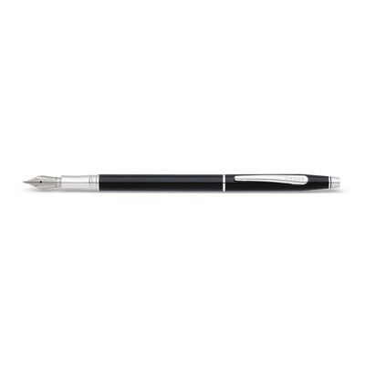 Classic Century Black Lacquer Fountain Pen with Medium Stainless Nib Engravable GM20504, MPN: GM205…