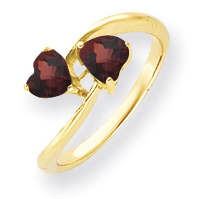 5mm Heart Garnet Ring 14k Gold Y4584GA, MPN: Y4584GA, 883957445182