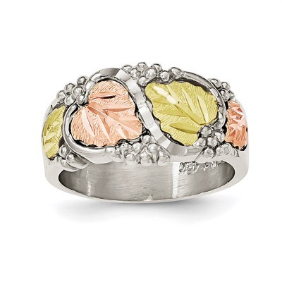 Ring 12k Gold Sterling Silver QBH237, MPN: QBH237, 31902131318