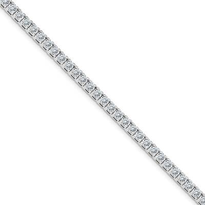 9.00ctw. Colorless Moissanite 4 Prong Tennis Bracelet 14k White Gold X2046WMP, MPN: X2046WMP,
