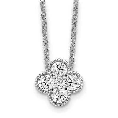 Diamond Vs/Si D E F Bloom Pendant Necklace 14k White Gold True Origin Lab Grown PM6346-050-WLD, MPN…