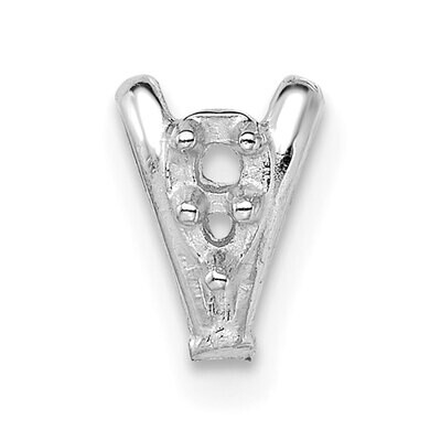 Casted Diamond Accent Bail 14k White Gold WG1582, MPN: WG1582,