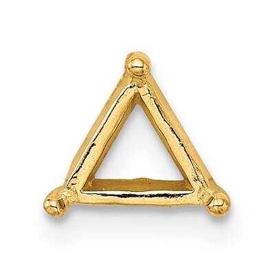 Triangle 3.0mm Setting 14k Yellow Gold YG276, MPN: YG276,