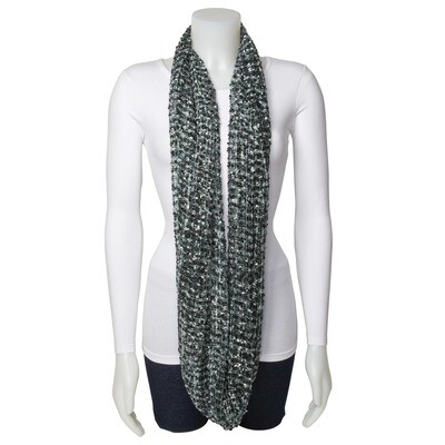 Blue &amp; Grey Circular Loop Scarf GM13040, MPN: GM13040, 191101416415