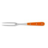 Berti Compendio Carving Fork Polished Blade Orange Lucite Handle 8420